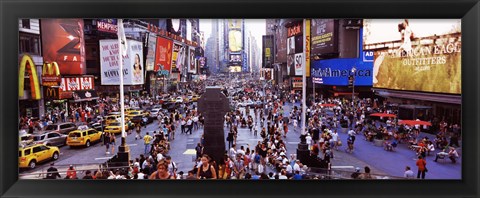 Framed People in a city, Times Square, Manhattan, New York City, New York State, USA Print