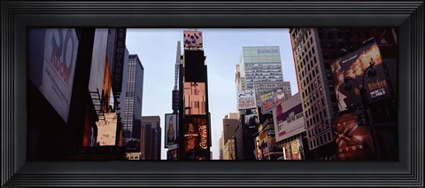 Framed Low angle view of buildings, Times Square, Manhattan, New York City, New York State, USA 2011 Print
