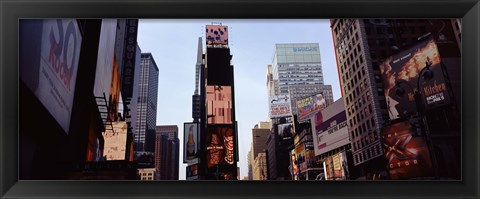 Framed Low angle view of buildings, Times Square, Manhattan, New York City, New York State, USA 2011 Print