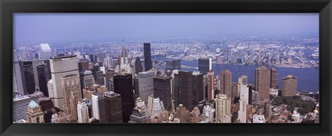 Framed High angle view of buildings in Manhattan, New York City Print