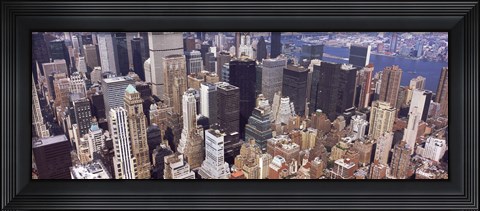 Framed Aerial view of midtown Manhattan, New York City, New York State, USA Print
