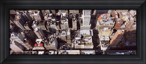 Framed Skyscraper roof tops, Manhattan, New York City, New York State, USA Print