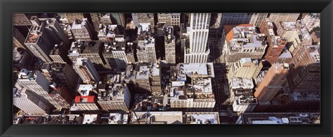Framed Skyscraper roof tops, Manhattan, New York City, New York State, USA Print