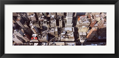 Framed Skyscraper roof tops, Manhattan, New York City, New York State, USA Print