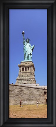 Framed Statue Of Liberty (vertical), Liberty Island, New York City, New York State Print