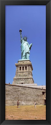 Framed Statue Of Liberty (vertical), Liberty Island, New York City, New York State Print