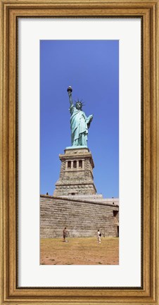 Framed Statue Of Liberty (vertical), Liberty Island, New York City, New York State Print