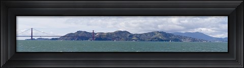 Framed Golden Gate Bridge, Marin Headlands, Mount Tamalpais, Sausilito, San Francisco Bay, San Francisco, California, USA Print