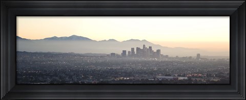 Framed Los Angeles, California Cityscape Print