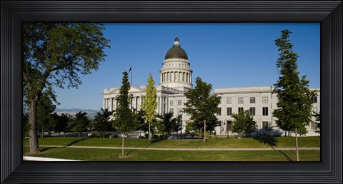 Framed Garden in front of Utah State Capitol Building, Salt Lake City, Utah, USA Print