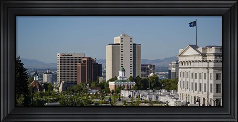 Framed Utah State Capitol Building, Salt Lake City Council Hall, Salt Lake City, Utah, USA Print