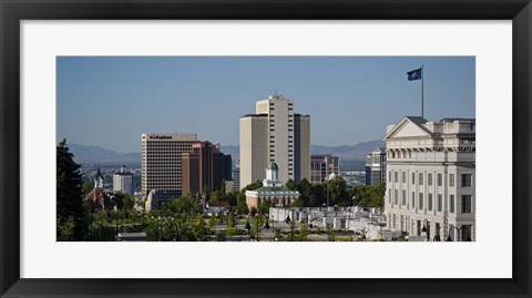 Framed Utah State Capitol Building, Salt Lake City Council Hall, Salt Lake City, Utah, USA Print