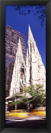 Framed Buildings in the city, St. Patrick&#39;s Cathedral, New York City, New York State, USA Print