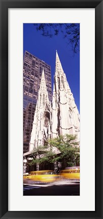 Framed Buildings in the city, St. Patrick&#39;s Cathedral, New York City, New York State, USA Print