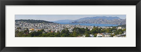 Framed High angle view of a city, Richmond District, Lincoln Park, San Francisco, California, USA Print