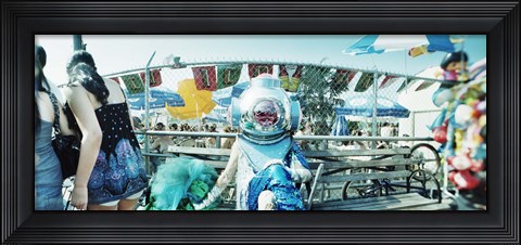 Framed Coney Island Mermaid Parade, Coney Island, Brooklyn, New York City, New York State, USA Print