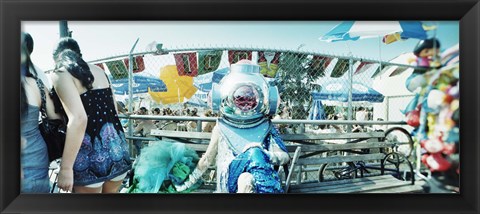 Framed Coney Island Mermaid Parade, Coney Island, Brooklyn, New York City, New York State, USA Print