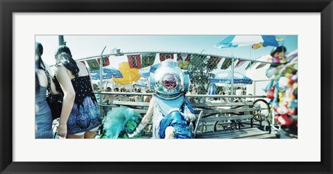 Framed Coney Island Mermaid Parade, Coney Island, Brooklyn, New York City, New York State, USA Print