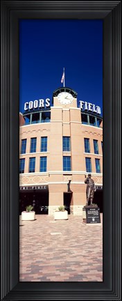 Framed Facade of a baseball stadium, Coors Field, Denver, Denver County, Colorado, USA Print