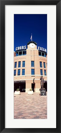 Framed Facade of a baseball stadium, Coors Field, Denver, Denver County, Colorado, USA Print