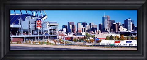 Framed Stadium in a city, Sports Authority Field at Mile High, Denver, Denver County, Colorado Print