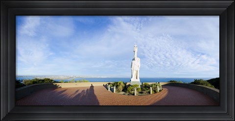 Framed Monument on the coast, Cabrillo National Monument, Point Loma, San Diego, San Diego Bay, San Diego County, California, USA Print