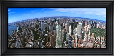 Framed Aerial view of New York City, New York State, USA 2012 Print