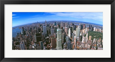 Framed Aerial view of New York City, New York State, USA 2012 Print