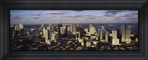 Framed Clouds over the city skyline, Miami, Florida Print