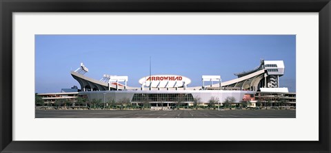 Framed Football stadium, Arrowhead Stadium, Kansas City, Missouri Print