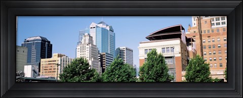 Framed Low angle view of skyline, Kansas City, Missouri, USA Print