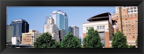 Framed Low angle view of skyline, Kansas City, Missouri, USA Print