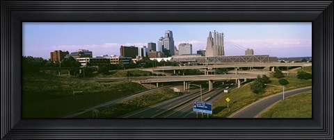 Framed Highway interchange, Kansas City, Missouri, USA Print