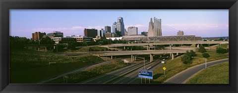 Framed Highway interchange, Kansas City, Missouri, USA Print