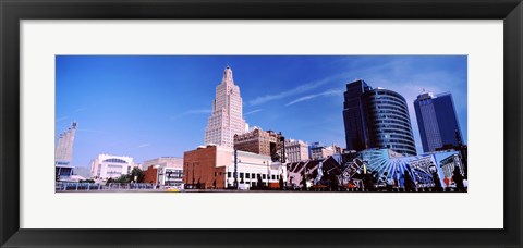 Framed Street art at Jazz District, Kansas City, Missouri Print