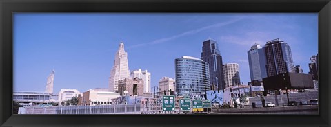 Framed Low angle view of downtown Kansas City Print