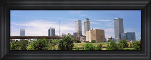 Framed Downtown Tulsa from Centennial Park, Oklahoma Print