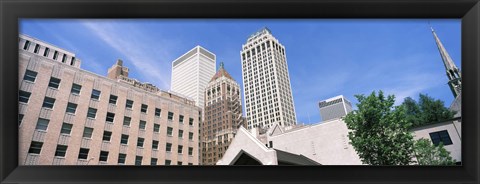 Framed Close up of downtown buildings, Tulsa, Oklahoma Print