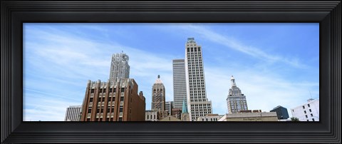 Framed DowntownTulsa skyline, Oklahoma Print