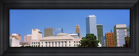 Framed Municipal Building in the downtown, Oklahoma City, Oklahoma, USA Print