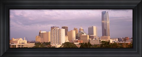 Framed Downtown skyline, Oklahoma City, Oklahoma Print