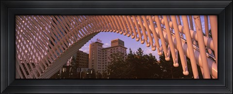 Framed View from under the Myriad Botanical Gardens bandshell, Oklahoma City, Oklahoma, USA Print