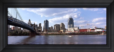 Framed Bridge across the Ohio River, Cincinnati, Hamilton County, Ohio Print