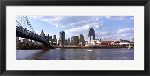 Framed Bridge across the Ohio River, Cincinnati, Hamilton County, Ohio Print