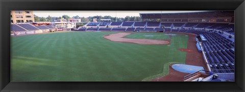 Framed Baseball stadium in a city, Durham Bulls Athletic Park, Durham, Durham County, North Carolina, USA Print