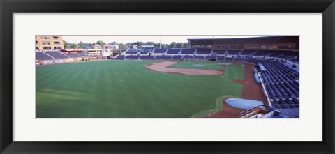 Framed Baseball stadium in a city, Durham Bulls Athletic Park, Durham, Durham County, North Carolina, USA Print