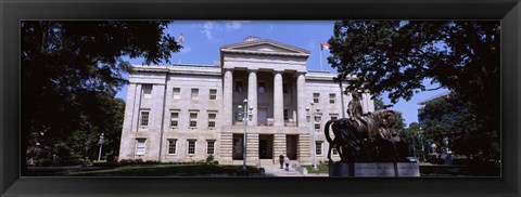 Framed Facade of a government building, City Hall, Raleigh, Wake County, North Carolina, USA Print