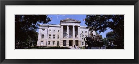 Framed Facade of a government building, City Hall, Raleigh, Wake County, North Carolina, USA Print