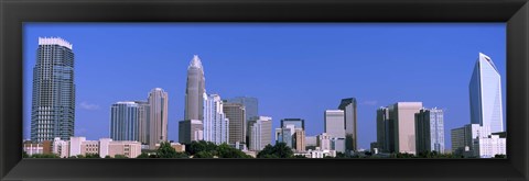 Framed City skyline, Charlotte, Mecklenburg County, North Carolina, USA Print