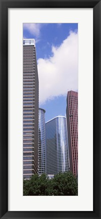 Framed Low angle view of a building, Houston, Texas, USA Print